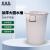 匠柏岚 加厚大圆水桶 工业物业室外大塑料桶不带盖塑料大容量水桶 白色不加盖100L 1个