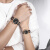 玛斯威顿（MAXVITON）情侣手表一对男女士手表皮带时尚潮流夜光防水光能表太阳能表 情侣款1701-66Q