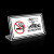 适用禁烟标识 亚克力禁止吸烟台卡请勿吸烟透明高清桌面温馨提示牌识 请勿吸烟 13x7cm