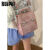 RUIPAIRUIPAI夏天旅行双肩包女新款设计感小众外出书包大学生手提背包 粉色