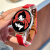 贝吉塔KOSS新年红女生智能手表运动手表适用于安卓ios手机生日情人送礼 细皮带开运红