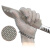 不锈钢钢丝手套防切割电锯屠宰裁剪验厂金属安全工业防割5级手套 钢丝编织手套(单只) XXS
