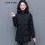 尤克达蒂 YOOKDD女士棉服中长款三十到四十岁女韩版新款宽松外套棉袄 黑色 L 建议90-110斤