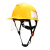 江航缆ABS工程头盔领导建筑工地施工安全帽监理电力国标安全帽 桔色