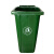 公共户外大型分类垃圾桶240L塑料升可挂车小区物业环卫大号商用 240进口加厚挂车黑灰 其他垃圾