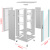 神盾卫士SDWS 网络服务器机柜1.2米22U弱电监控UPS交换机玻璃门网络机柜SHB6622