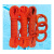 毅腾 水上救生绳漂浮救生绳JHYX橘色反光绳款8mm+20米配环配钩