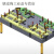 三维柔性焊接平台工装夹具铸铁平板多孔定位机器人平板工作台夹具 100*100*100不含
