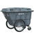 景泰400L塑料环卫垃圾车 大型垃圾桶小区物业学校手推保洁清运车环卫车 400L灰色