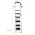 折叠梯子工业人字梯子多功能便携工程施工楼梯小梯子爬梯扶梯合梯登高梯踏步碳钢梯6步 JGY112 碳钢