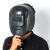 手持式电焊面罩半自动焊帽氩弧焊工专用塑料防水加厚焊接焊机脸部 面罩(送7号镜片2黑2白)