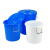 工都 工业储水桶塑料桶圆形收纳桶大容量垃圾桶酒店厨房泔水桶 380L白色带桶盖