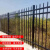 铁艺锌钢护栏别墅花园小区护栏栅栏防护栏杆绿化庭院围栏院墙 特厚2.0米高3横梁【单价一米】 特厚1.0米高
