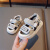 迪士尼（Disney）新款儿童男宝宝夏季婴儿0一1-4岁半男童夏款鞋子女童凉鞋软底童鞋 黑色 6255 内长12.5cm 16码