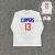 圣雪莎腾讯nba体育快船队乔治威少哈登篮球训练服速干T恤热身运动投篮服 13号乔治(拉丁文白色) XL码(175180)对应身高