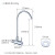 洁冠入墙直饮净水器水龙头家用厨房2分细水嘴茶室可旋转纯净水机配件 墙净水龙头
