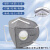 LIEVEkn95活性炭防尘防工业粉尘呼吸阀打磨专用口罩立体防护 5层白色-50只-独立装