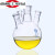 定制 垒固斜四口烧瓶四口反应瓶高硼硅圆底反应瓶100/250/500/100 5000ml/24*24*24*24