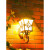 TLXT太阳能壁灯家用户外室外露台花园别墅防水庭院墙壁灯家用超亮 彩结福太阳能款(小号) 黑色 一
