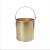 聚锋谷防爆一体成型铝制黄铜带盖石油化工废料储存桶手提水铝桶 铜桶直形10L无盖一体成型