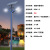 TOWOHO  TYNY3050 庭院户外灯铝型材景观灯柱 花园小区路灯 铝材不生锈太阳能路灯 50W 3米高 深灰色灯杆 白光+侧面蓝光