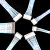 耐盾高 蓝白排线 XH2.54端子线 排线插头连接线端子 6P公头10cm (10条双头)