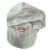 曲珞透气包头白色工人卫生工帽可定制 白色头顶布 一个价