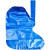 防沙鞋套 一次性鞋套防水雨天加厚长高筒养殖靴套防滑户外漂流绑带塑料脚套 升级100只(蓝色绑带束口款) 36-46码内通用 均码