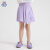 男生女生国民童装女童夏季半身裙2023新款儿童夏装小童公主裙 紫色 105cm