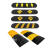 耐压橡塑减速带橡胶PVC尼龙减速板道路缓冲带工程重车物流园限速 500*350*50mm