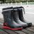 XLZT品牌男士雨鞋钓鱼鞋劳保防滑雨鞋耐磨户外雨天水鞋洗车外卖防水鞋 红色 42
