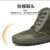 搏峰（BOFENG）高帮劳保鞋 GZX2防滑透气解放胶鞋 绿色防水款38码