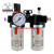 气泵调压油水分离器气动过滤器空压机空气减压阀自动排水4000 二联件 BFC3000 带表