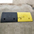 定制适用17cm高塑料路沿坡马路牙子上坡垫汽车台阶板斜坡垫阶梯坡道三 9公分黄色加厚型