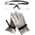 顶众（DINGZHONG） DK-P02 2件套劳保防护套装 羊皮劳保手套+防护眼镜 约500g 均码