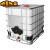 全新HDPE材质吨桶 柴油500/1000/1500L升塑料储水大容量一吨加厚化工桶 全新500L吊装式吨桶（白色）