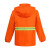 阿力牛 ASF288 环卫分体雨衣套装 路政防水雨衣雨裤 橙色(布内里) 170码 