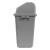 天枢60L摇盖垃圾桶带盖塑料桶大号小型分类回收商用室外户外酒店办公室灰色(其他垃圾)