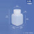 加厚耐酸碱塑料瓶实验室化工瓶小口化学试剂瓶液体密封方瓶样品瓶 30ml半透明方瓶(2个)