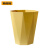 斯威诺 X-1218 小号菱形垃圾桶 办公室无盖塑料纸篓垃圾篓 黄色