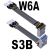 USB3.0公对公扁平轻薄线Type-A转接micro-B双弯角ADT S3B-W6A 13P 0.5m