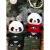 渔多恋仿真小熊猫玩偶成都纪念品女孩儿童抱睡毛绒玩具熊猫公仔娃娃 熊猫 红卫衣 25厘-米龙年礼袋
