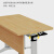 奥杰威可折叠会议桌培训桌椅双人课桌带轮可移动办公桌长条桌180*50cm