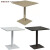 爱曼舒（AIMANSHU）铁艺椅组合露天摆碳钢长方形饭桌店 黑色单桌120 60cm碳钢长桌