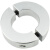 定制适用固定环分离型 光轴固定环夹紧环 夹轴器轴套轴承固定环限 铝分离-内径50MM(50*85*22)