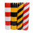 红白黑黄路桩反光膜带 交通安全柱子电线杆级EGP反光膜 警示柱反 黄黑斜纹1.22*45.7米长