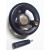 历修定制三幅条塑钢胶木手轮圆缘光孔顶丝E-HAL4d1 0 2 5 黑色d10*D80-M6(塑钢手轮)