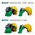 电焊面罩防护罩脸部头戴式全自动变光焊帽烧焊氩弧焊工专用 小视野黄色10保护片