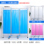 不锈钢移动屏风卫生诊所室内隔断美容院屏风折叠加厚办公折屏 ABS转角三折默认蓝色