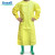 安思尔ANSELL  Microgard 3000黄色带袖耐酸碱防化围裙 实验室化学防护 定做 XXL 1件